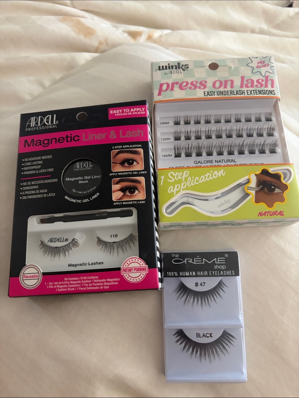 Ardell Magnetic Liner & Lash Set - Black plus Crème & wink lashes